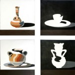 Homenaje a Zurbarán (Acrílico s/lienzo 100x200)