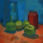 Pasión por el rojo (Óleo s/tabla 41x27)
