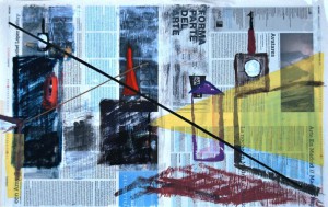 Avatares en el arte (Collage s/papel 44x70)