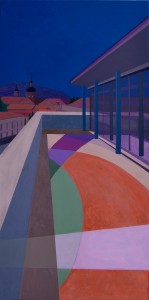 Cartografía a la luz de la luna (Acrílico s/lienzo 110x55)
