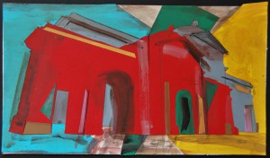 Dimensiones paralelas (Collage s/papel 20,5x35,5)