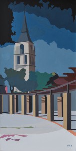 La Magistral desde el Huerto de los Leones (Acrílico s/lienzo 100 x 50)
