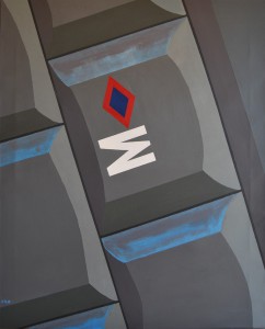 Metro a metro, Letra a letra (Acrílico s/lienzo 100x81)