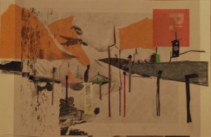 Presencia de la vida en los escenarios (Collage s/papel)