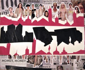 Un paso adelante en la escena (Collage s/papel)