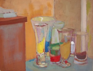 Aquí comienza el juego (Óleo s/tabla 46x61)